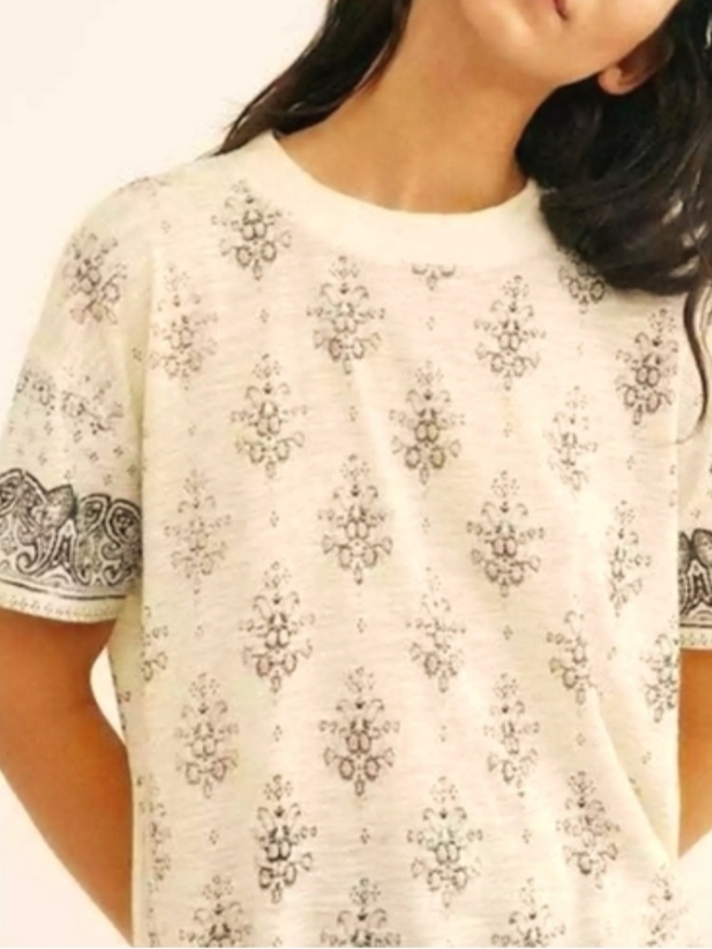 Free People Maybelle Paisley Tee - Picture 4 of 4